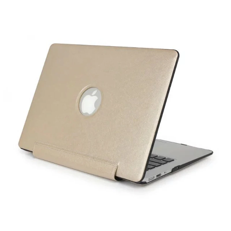 Vbnm двухсторонний Шелковый зерна шаблон жесткий чехол для Apple MacBook Air 11 13 Pro 15 Retina 12