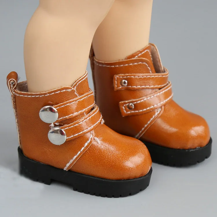 Аксессуары для кукол разные цвета 7,2 см высокая обувь для 1/4 BJD кукла и 16 дюймов кукла Шэрон сапоги и мини кукла ручной работы - Цвет: brown