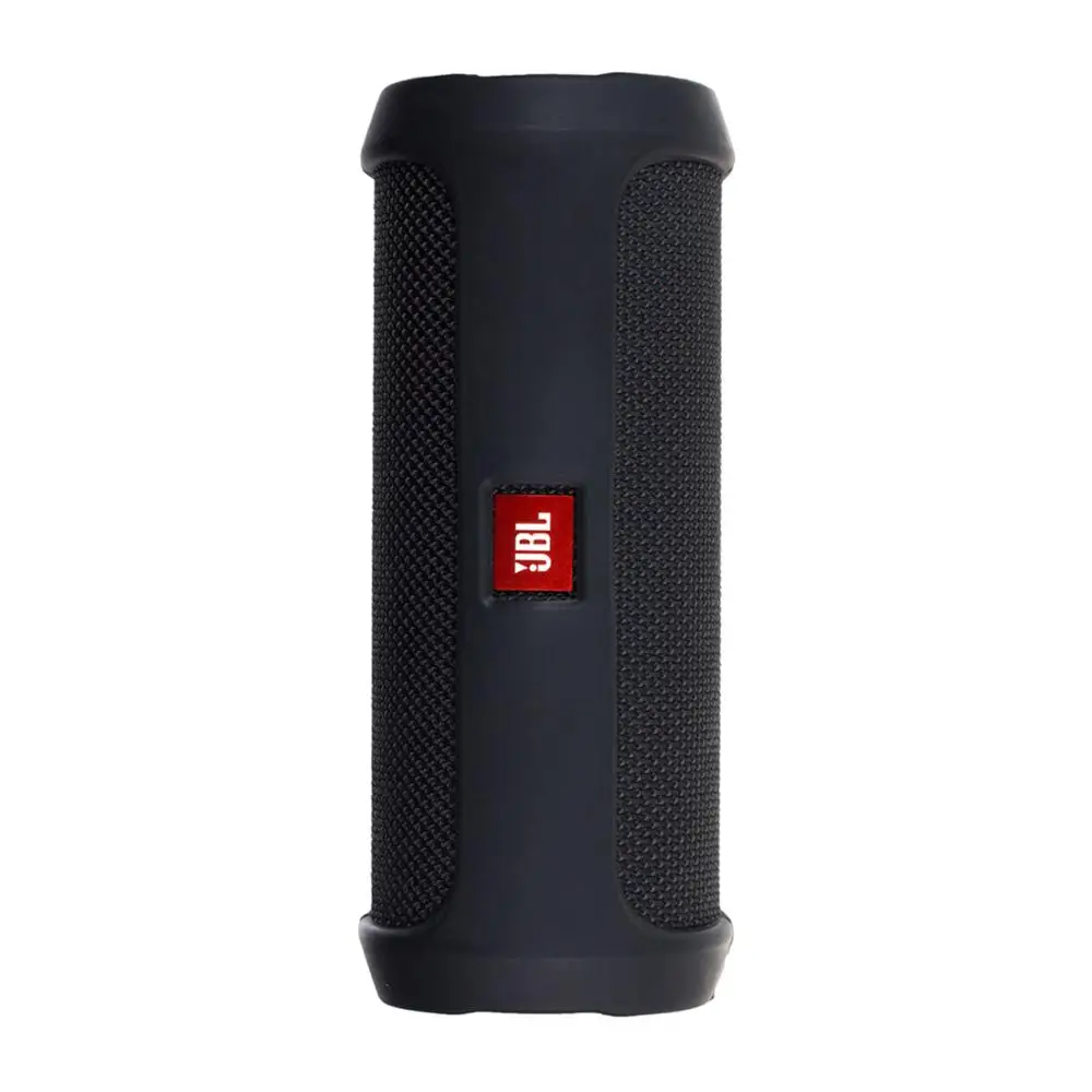 Черный Мягкий силиконовый чехол корпуса динамиков для JBL Flip 4 Bluetooth динамик противоударный защитный чехол для jbl flip4 чехол для динамика - Цвет: Черный