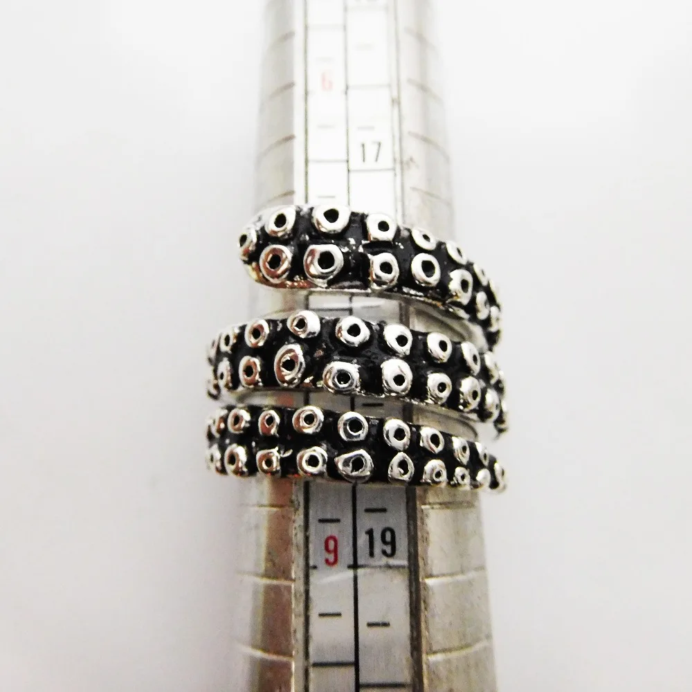 Новый щупальце кольцо античная Стиль Осьминог Ювелирное Украшение регулируемое