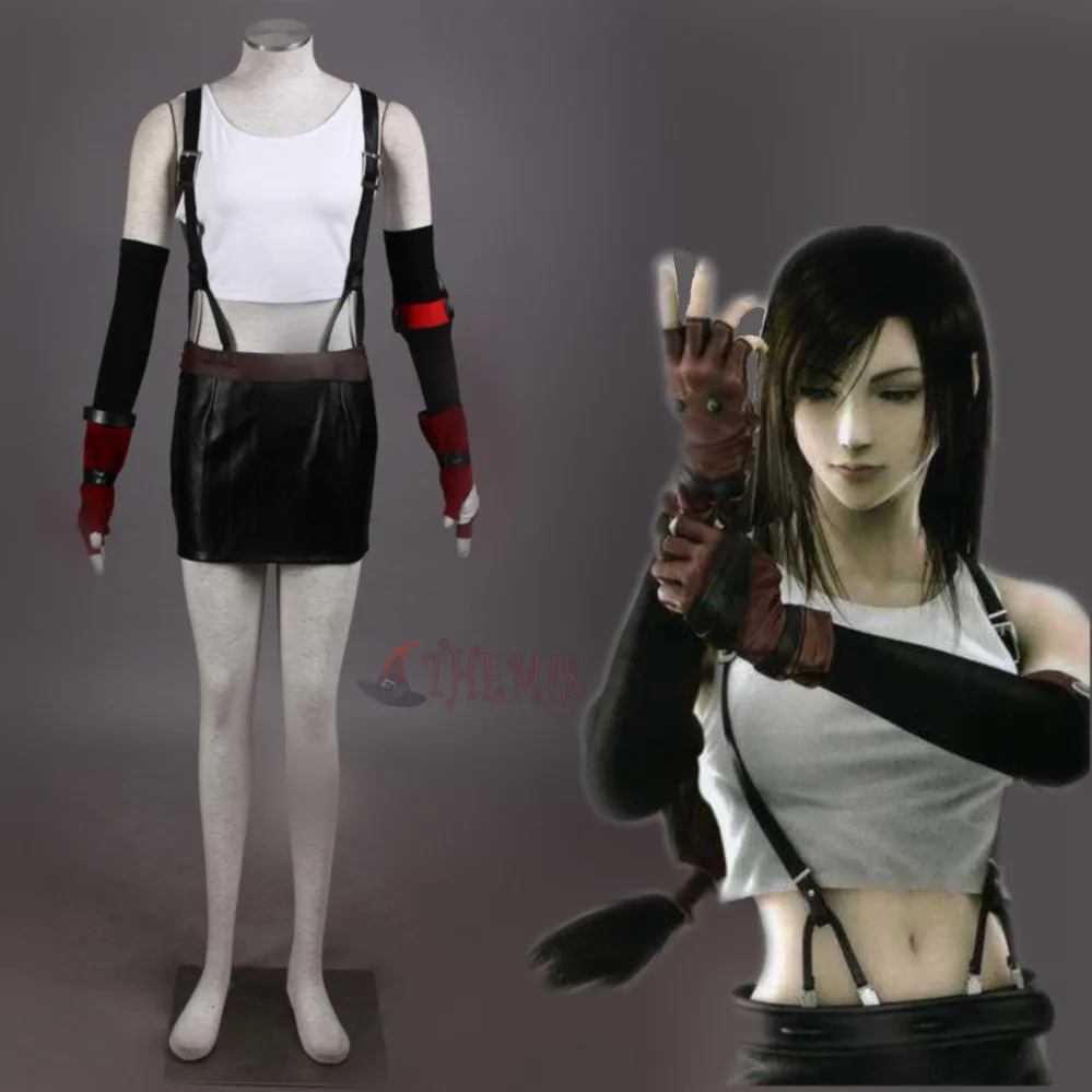 

Athemis Final Fantasy VII Tifa Lockhart Cosplay Costume Custom Made Women Dress Halloween cosplay