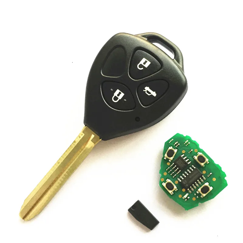 Пульт дистанционного управления QCONTROL для Toyota Camry Corolla Prado RAV4 Vios Hilux Yaris 3 кнопки