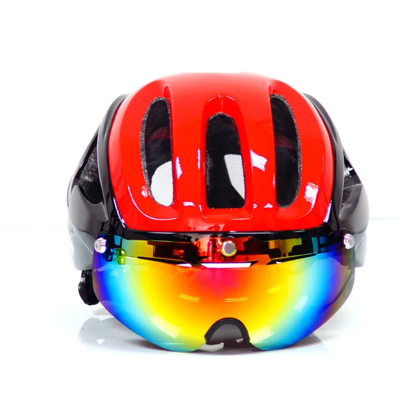 MTB Велоспорт шлем Мужской велосипедный линзы серого цвета козырек очки Горные