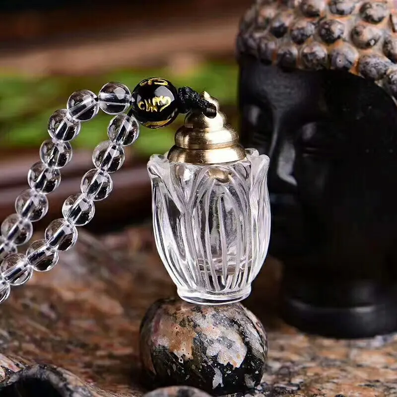 Оптовая продажа белая Подвеска из натурального кристалла ручная работа