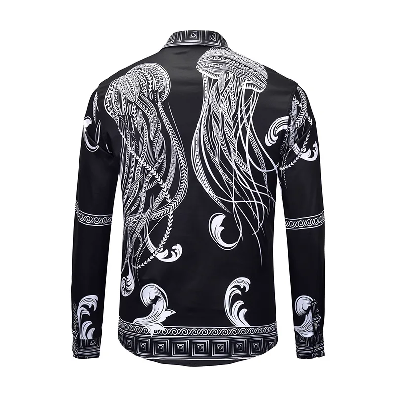 2020 Мужская гавайская рубашка Camisa Hombre Готическая Masculina Homme роскошная причудливая