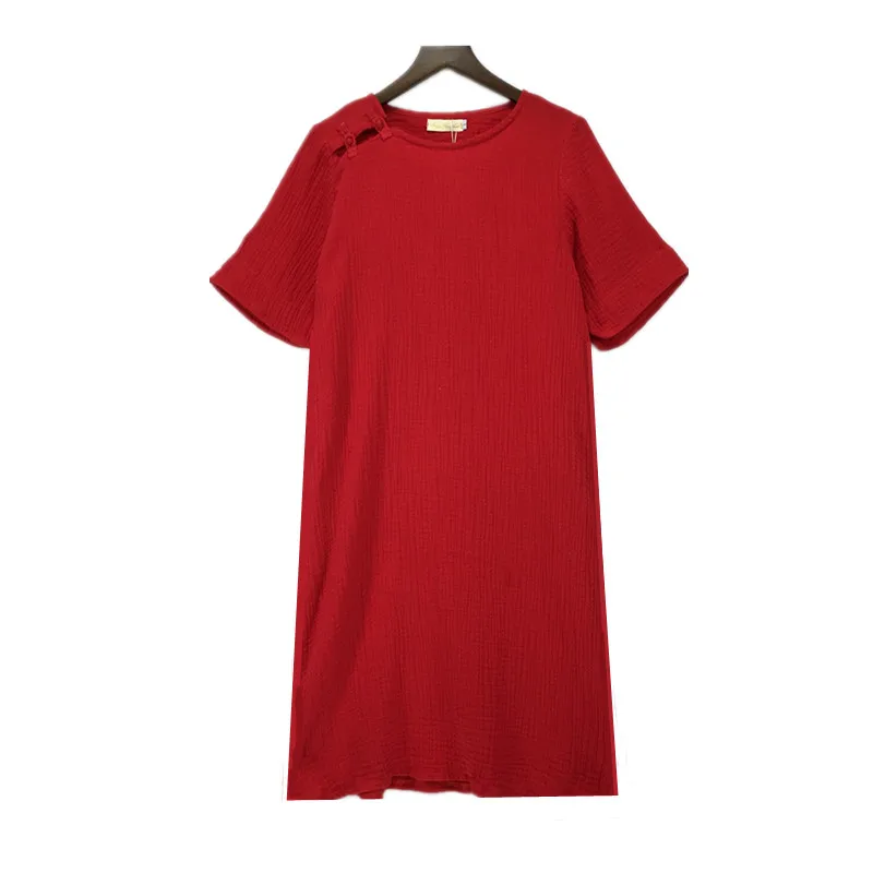 Новое весенне летнее платье 2020 женское хлопковое льняное винтажные платья