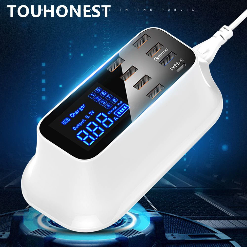 Для iphone samsung huawei Smart USB Зарядное устройство Тип C быструю зарядку Quick Charge 3 0