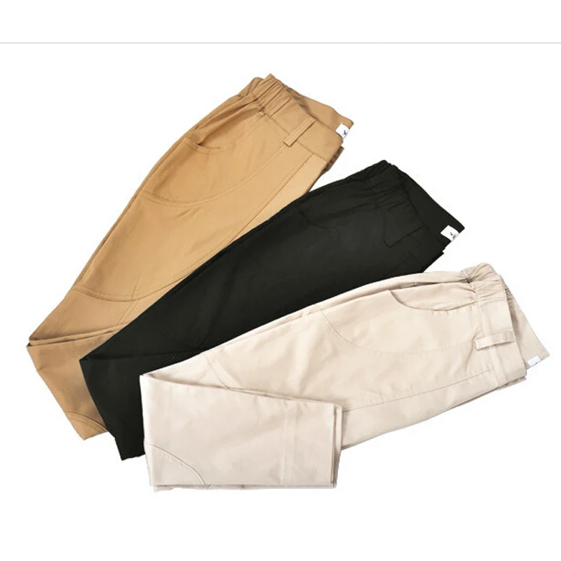 Женские брюки-карандаш хлопковые облегающие большого размера в Корейском стиле