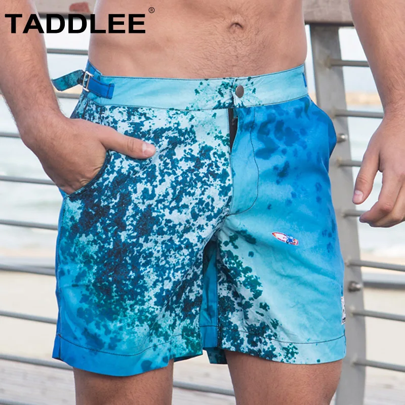 Taddlee бренд мужской купальники Купальники Swim Boxer плавки серфинга пляжные шорты