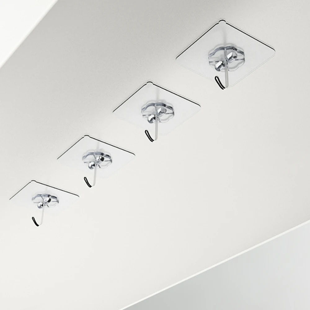 5PCS Hangers Wall Hooks Strong Window Accessories Home for Vacuum Sucker Flower Shape Bathroom Supply Improvement | Обустройство дома