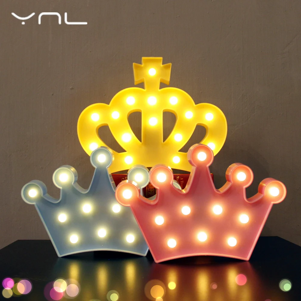 Детский светодиодный ночник с милой короной фламинго КАКТУСОМ звездочкой