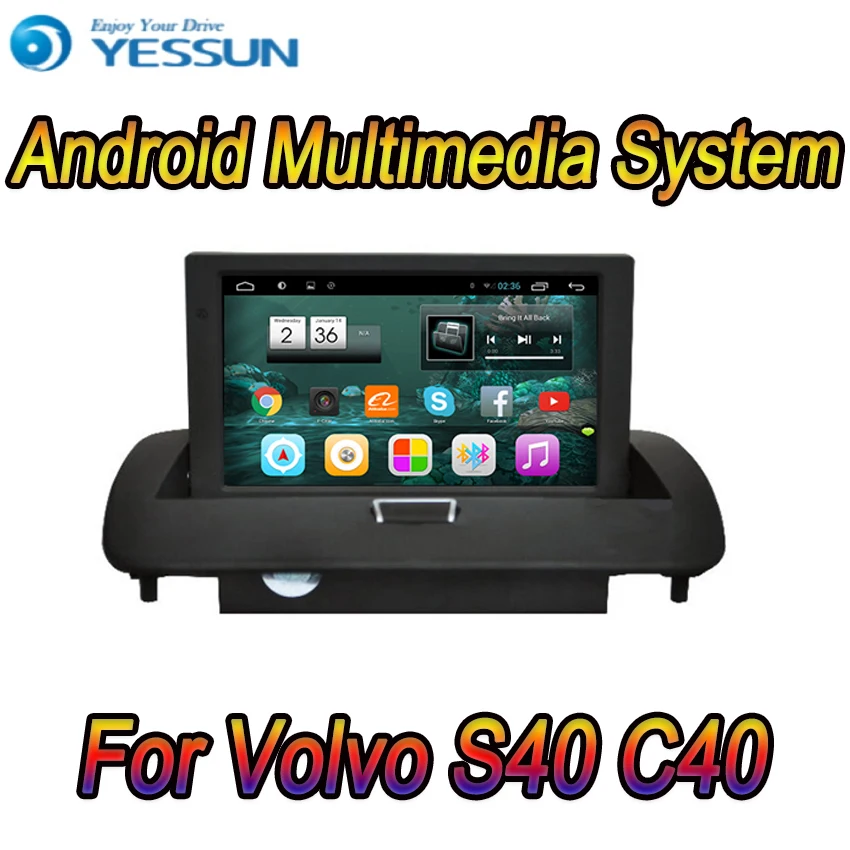 Для Volvo S40 C40 автомобильный Android медиаплеер система Радио Стерео gps навигация Мультимедиа Аудио Видео