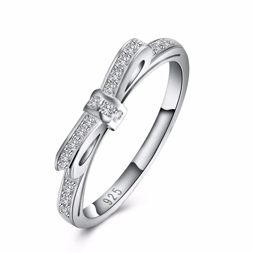 Красивое серебряное кольцо Женское с галстуком бабочкой|ring jewelry|ring czladies rings |