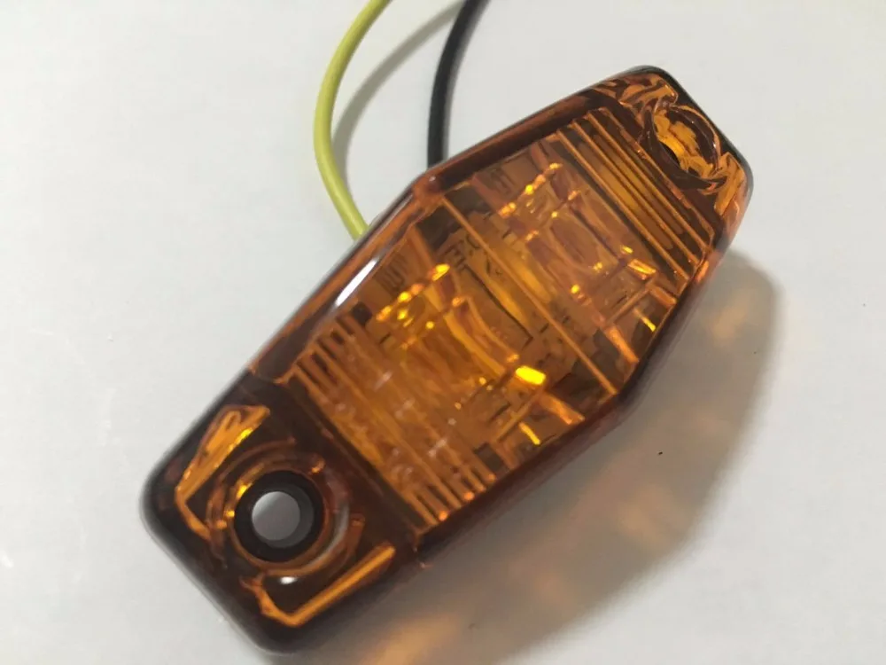 1x светодиодный, боковой, габаритный фонарь лампа габаритного фонаря 12V 24V e-помечено автомобиль грузовик прицепа автобуса задние лампы внешнего освещения парковки светильник s atv