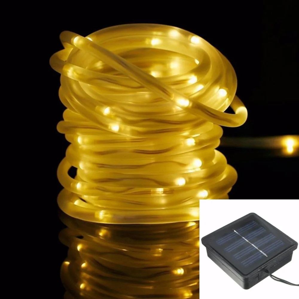 

Светодиодная уличная гирлянда на солнечной батарее, водонепроницаемый садовый светильник для украшения, меняет цвет, уличное освещение дл...