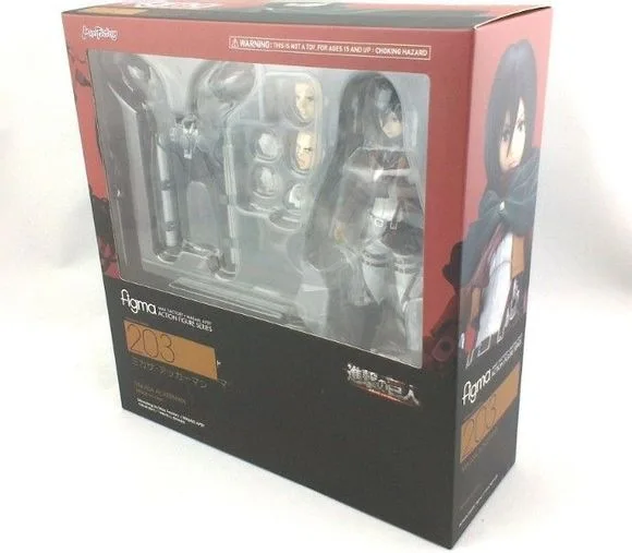 14 см аниме атака на Титанов Микаса Акерман Figma 203 ПВХ фигурку Модель Коллекция