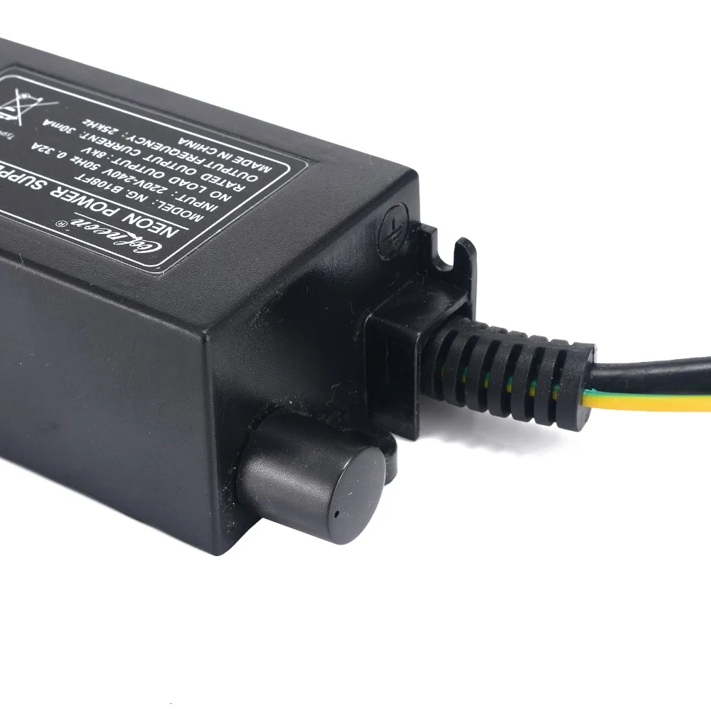 8KV 220V 30mA неоновый трансформатор черный источник питания с неоновым регулятором