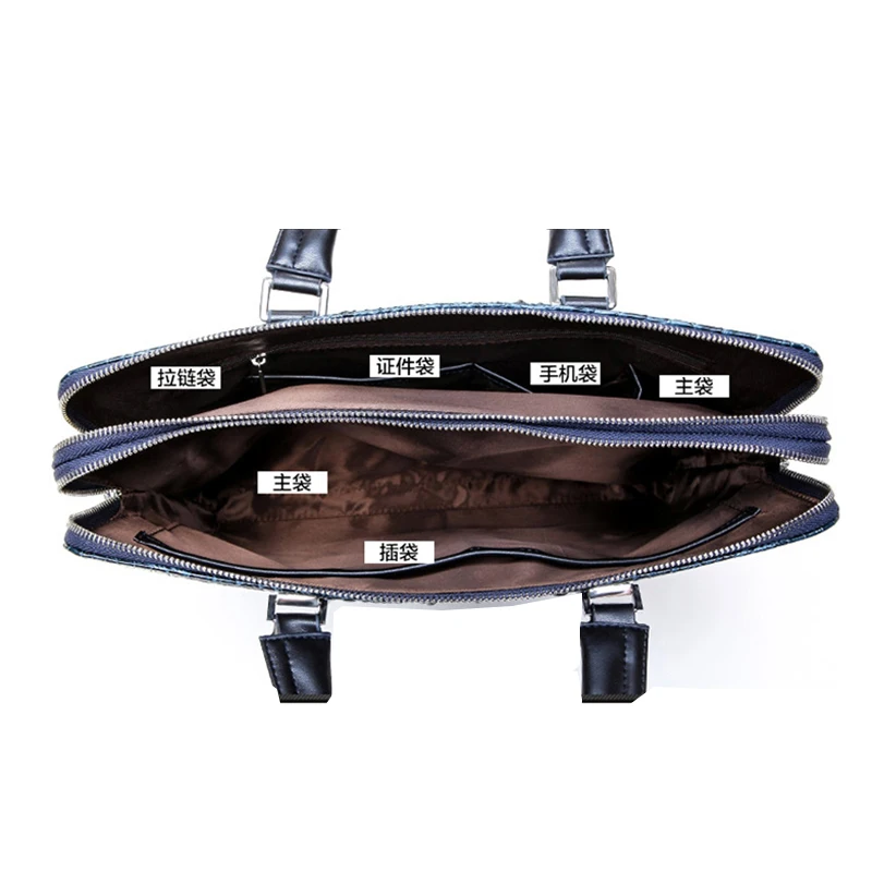 Известный дизайнерский портфель роскошная сумка-тоут из воловьей кожи с узором