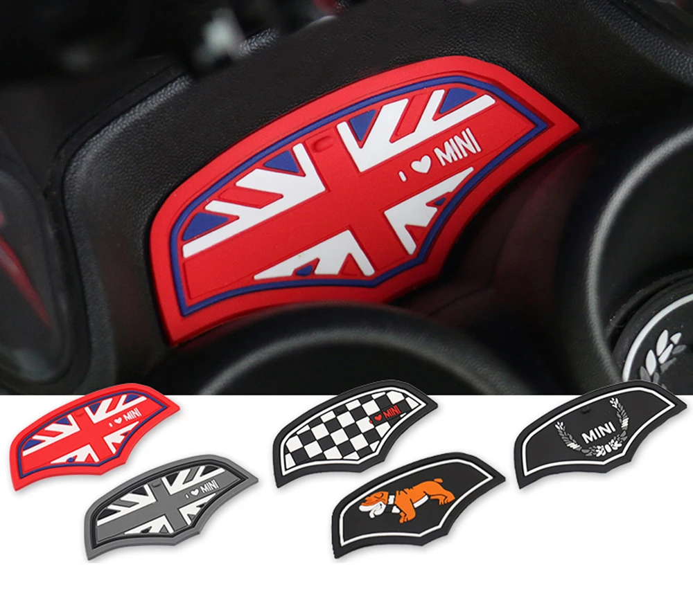 1 pcs Car Cup Coffee Cushion Storage Groove Coaster Washable Auto Non-slip Mat Pad For Mini Cooper One JCW F55 F56 Accessories