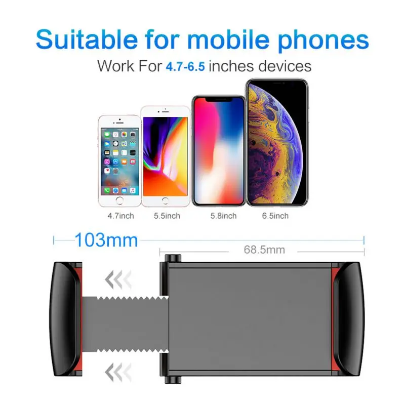 Автомобильный держатель для телефона Xiaomi iPhone X 8 Plus Air Vent в автомобиле подставка
