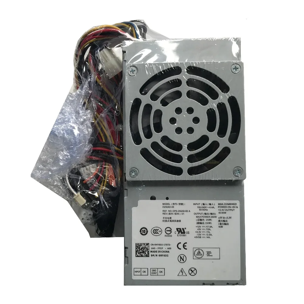 SZWXZY оригинальный CN 0HY6D2 для DELL Optiplex 390 790 990 Мощность сервера Питание D250AD 00 100%
