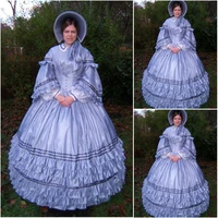 customer made 19 century lila vintage victorian dress 1860s civil war southern belle gown marie antoinette dresses us4 36 c 488