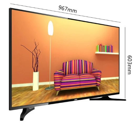 43 &quotузкая рамка встроенное аудио Full HD LED LCD плоская панель телевизора|Запчасти к