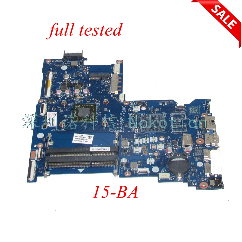 

NOKOTION 854962-601 854962-001 DBL51 LA-D711P Laptop Motherboard For HP 15-BA Series Main board With A8-7410 CPU On board
