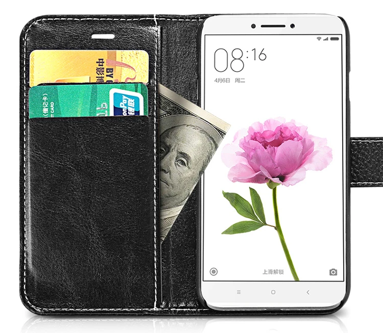 Чехол-кошелек для Xiaomi Mi Max деловой чехол Hengneker из искусственной кожи +