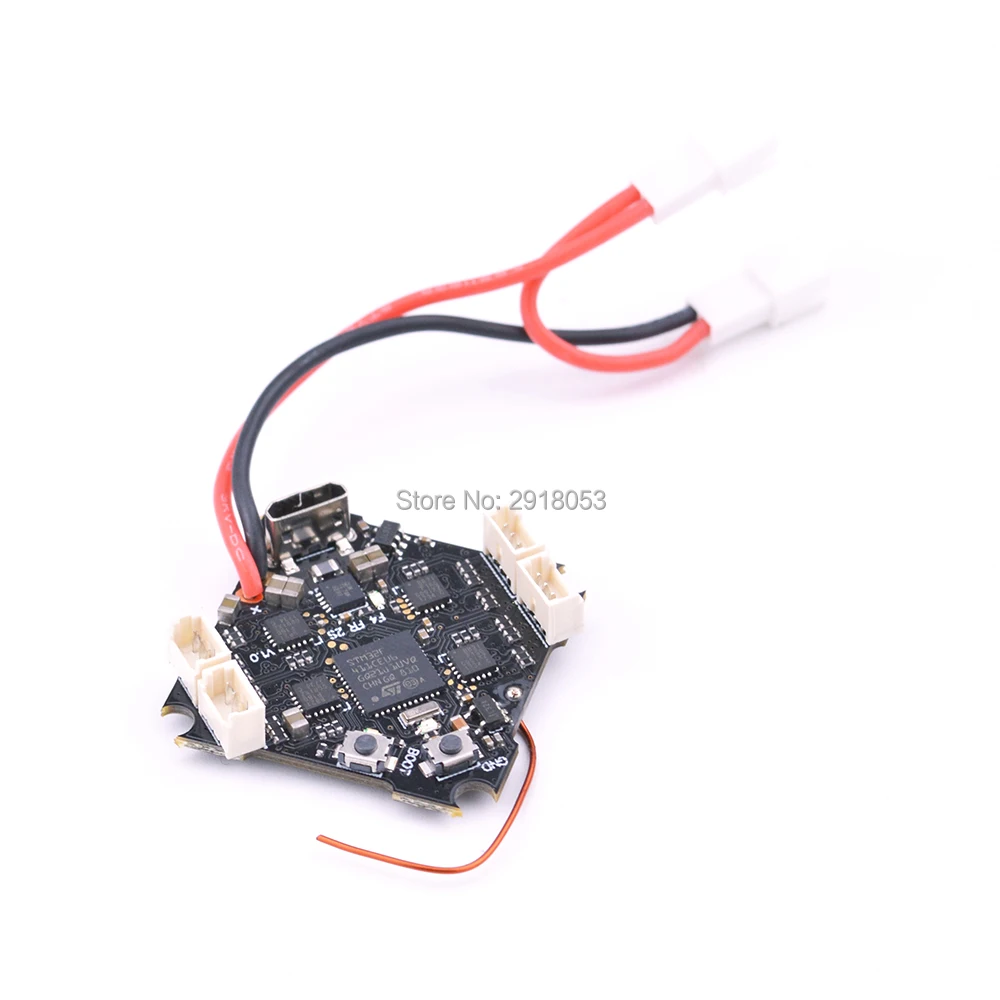 Бесщеточный контроллер полета 2S F4 FC AIO Встроенный приемник OSD ESC SPI для Mobula7 Whoop Drone