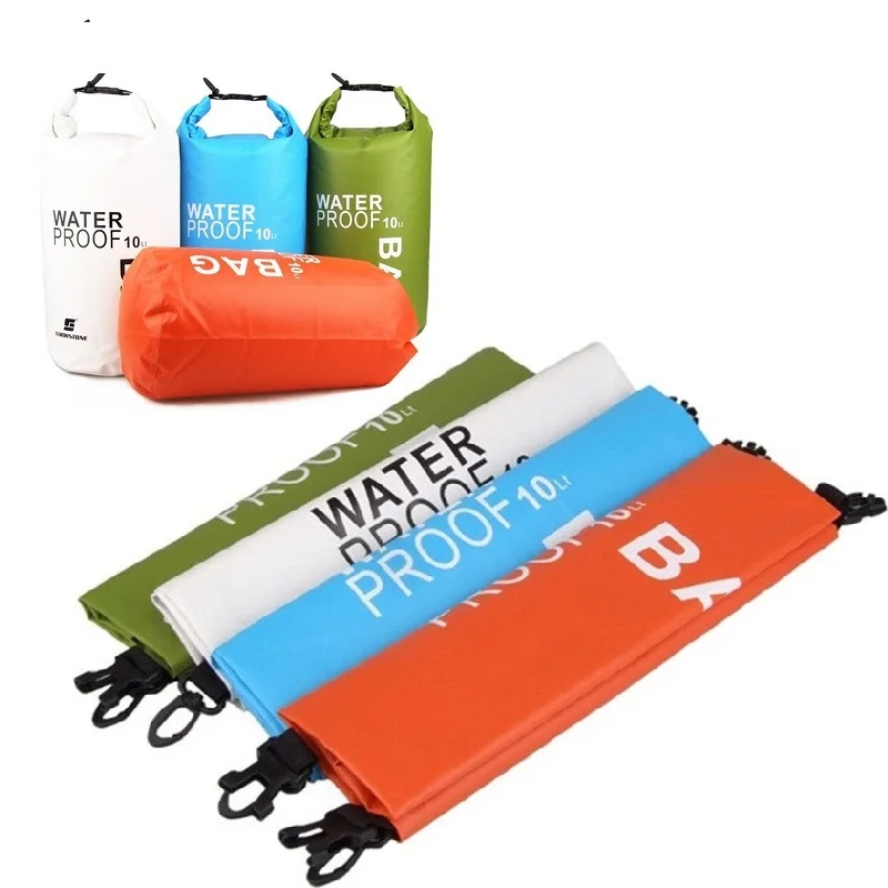 

Camping hiking PVC waterbag waterproof bag Camping Dry Bag Outdoor Traveling Ultralight Rafting Bag drift bag waterproof box 10L