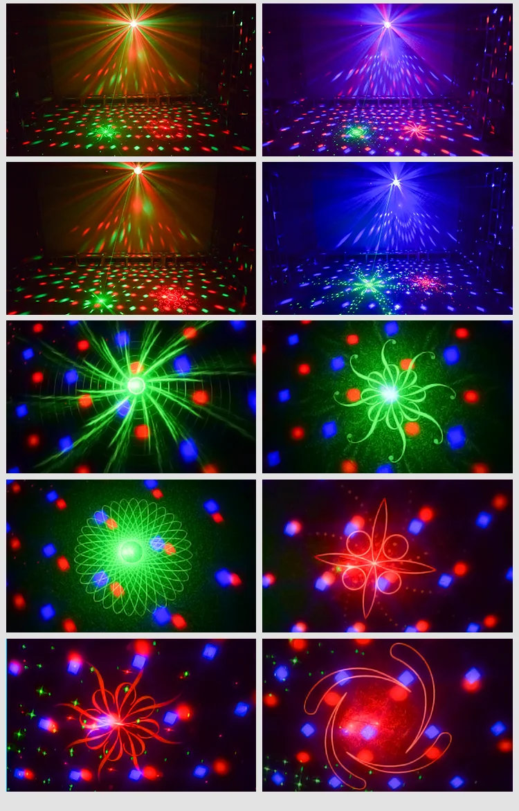 YSH диско лазерные диджейские огни RGB сценическое украшение проектор светодиодный волшебный шар лазерный вечерние светильник Dmx пульт дистанционного управления для KTV свадьбы
