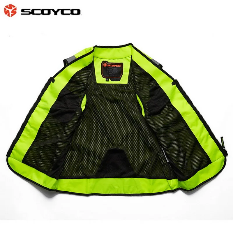 Новинка лета 2019 Светоотражающий Жилет SCOYCO светоотражающая куртка защитный