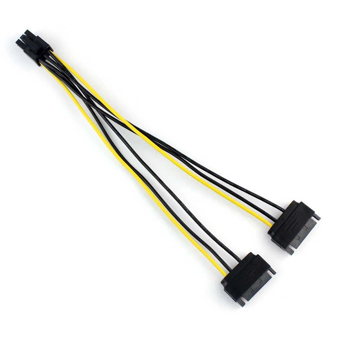 10 шт./лот двойная два SATA 15-контактный штекер M-PCI-e экспресс-карта 6-контактная