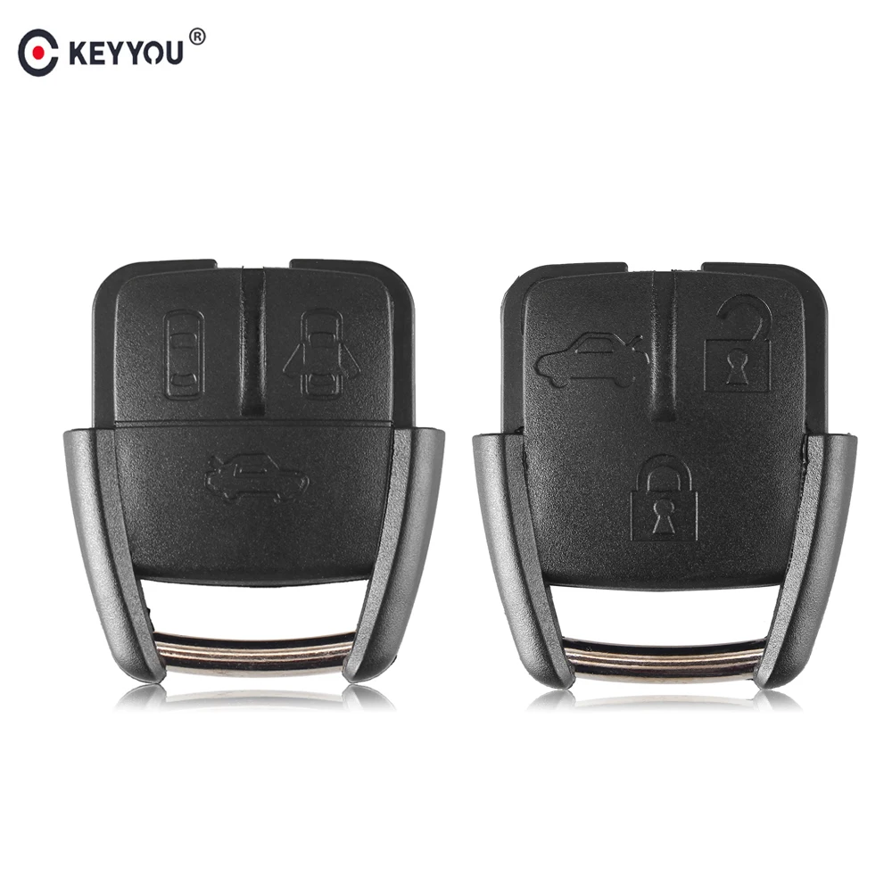 KEYYOU 10X Новый Repalcement чехол для ключей корпус 3 кнопки удаленный Chevrolet автомобильный