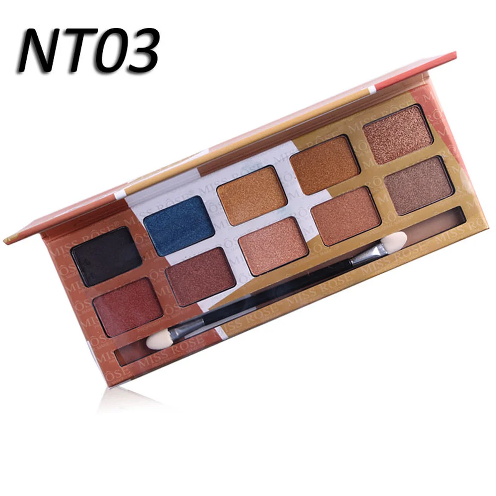 MISS ROSE 10 видов цветов Палитра теней для век макияжа водостойкая блестящая