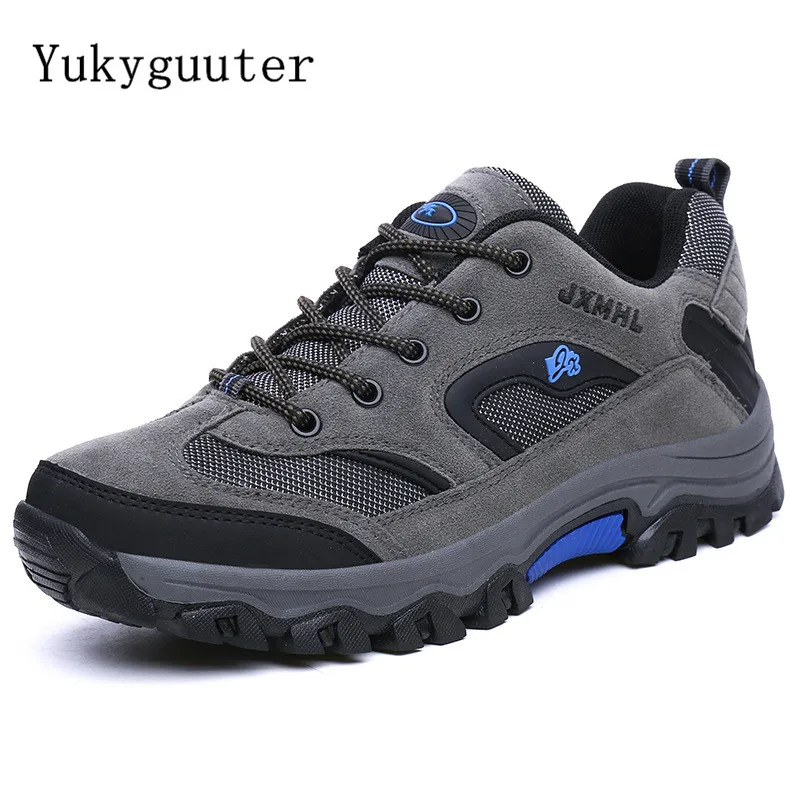 

Men Hiking Shoes Outdoor Trekking Sports Climbing Boots Breathable Mesh Anti-skid Walking Trainers Camping Plus Size 39-47