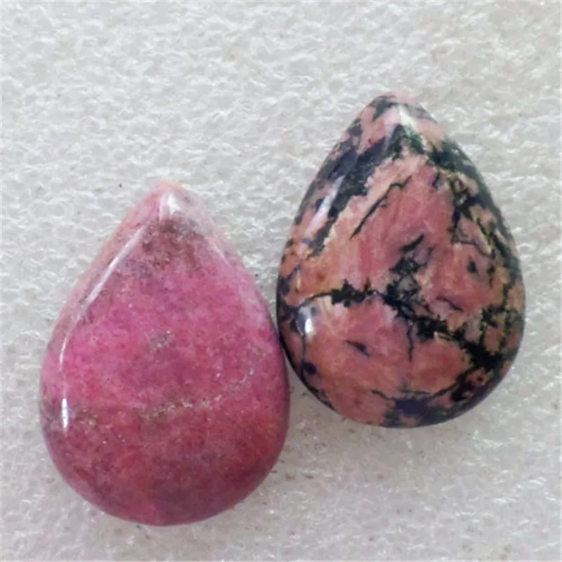 (2 шт./лот) оптовая продажа натуральный Родонит Кабошон кабошон 30x22x6 мм Бесплатная