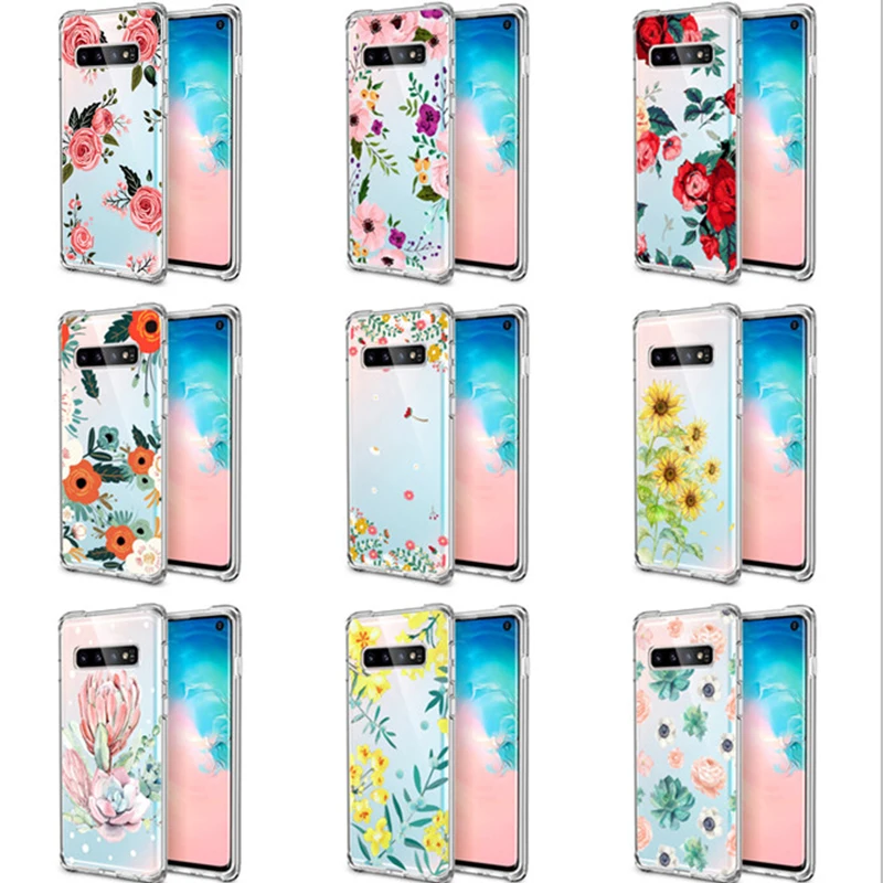 Популярный Милый Летний защитный чехол для SamsungGalaxy S8 S9 Plus S10 E PlusAirbag мягкий