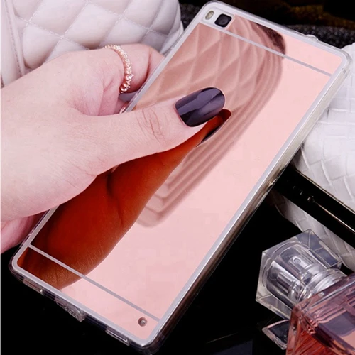mirror soft rosegold Для Fundas huawei P8 Lite P8lite чехол милый 3D мультяшный Минни девочка кошка Мягкий силиконовый чехол задняя крышка Capas Para Для huawei P8 Lite - Цвет: mirror soft rosegold