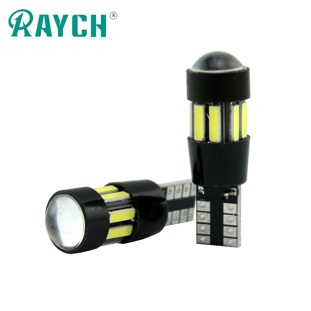 2 шт. T10 7020 10SMD светодиодный автомобильный сигнальный фонарь габаритный боковой