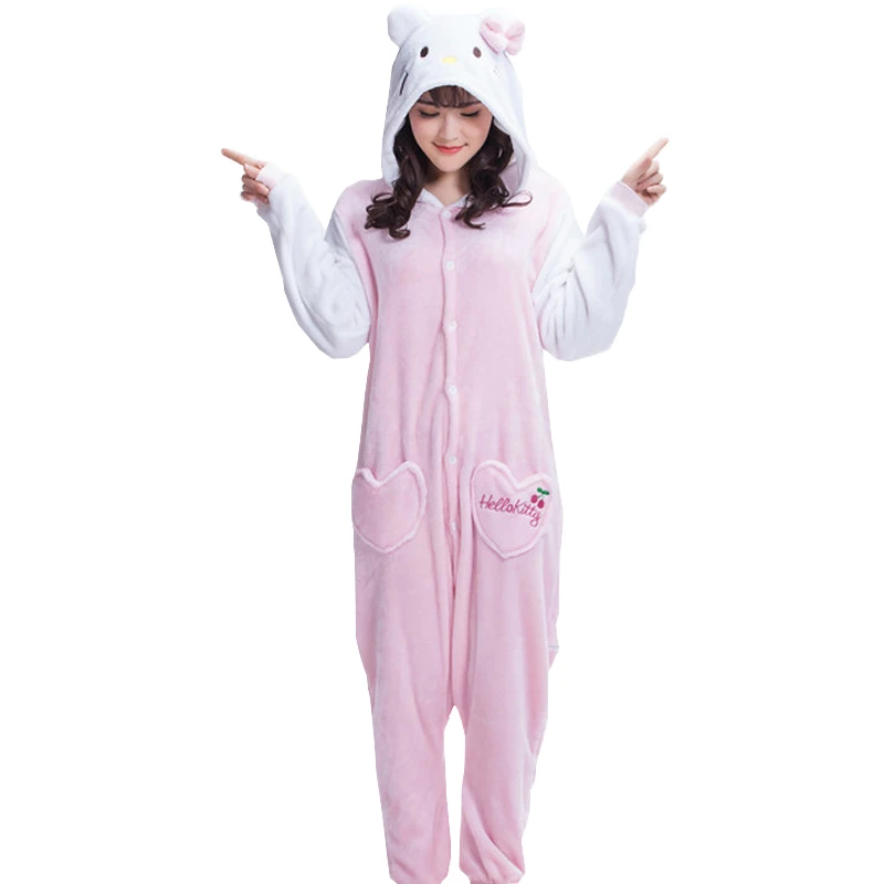 Оптовая продажа пижамы унисекс Для мужчин женщин взрослых зима Pijama Косплэй