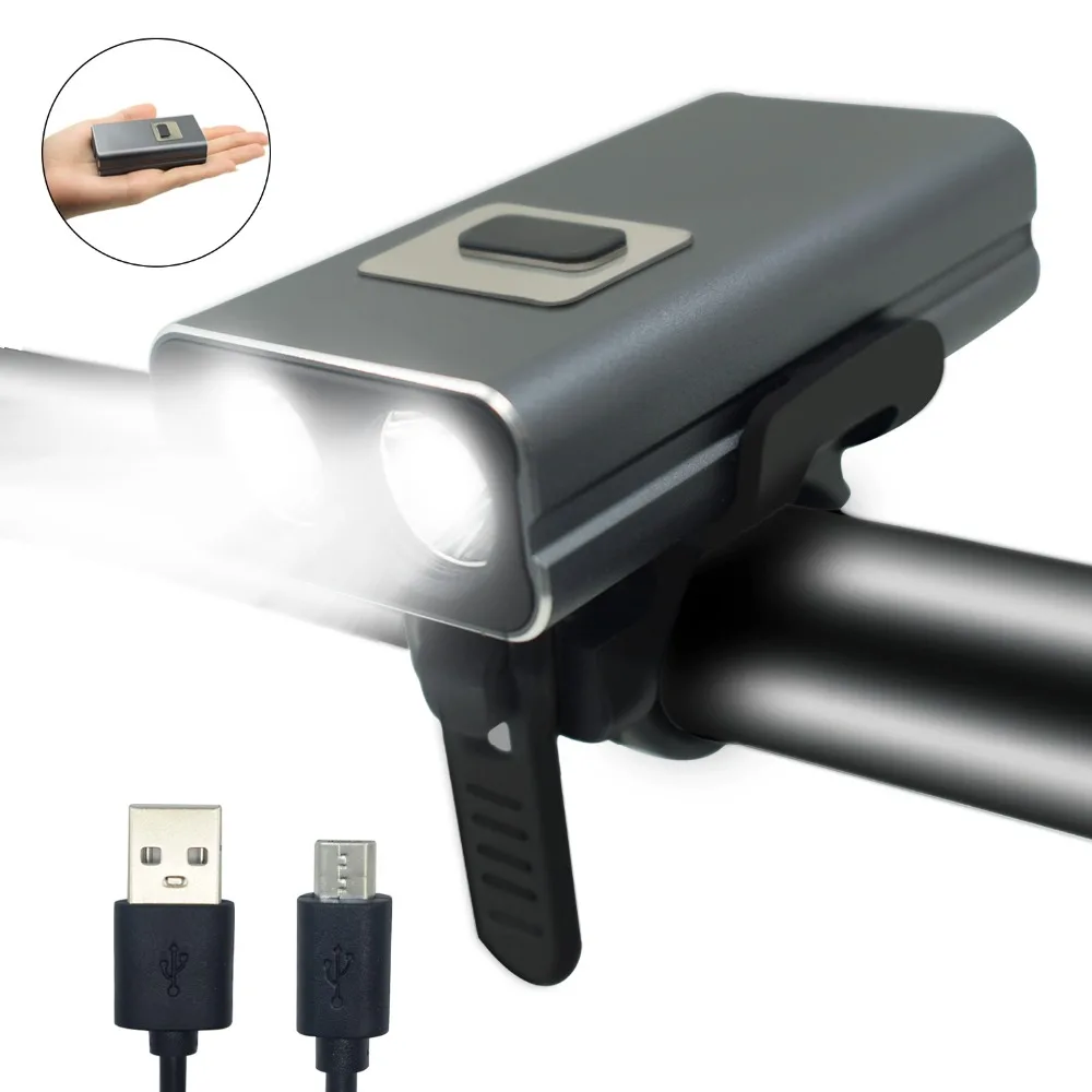 WasaFire Новый 2 * T6 светодиодный фонарь для велосипеда передний свет USB