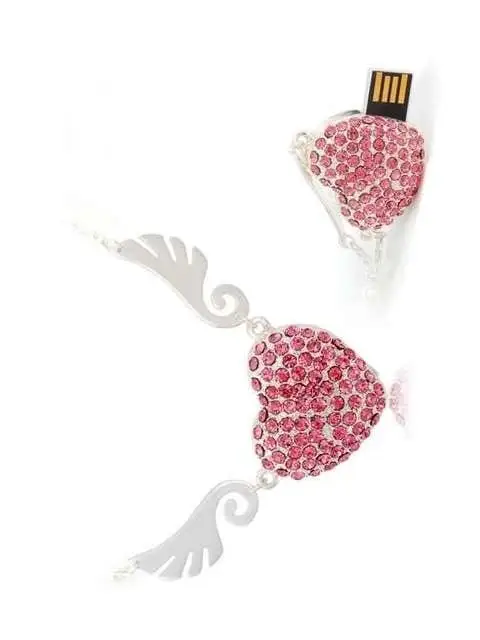 Сердце Ангела хит продаж модное ювелирное изделие Usb флеш накопитель 1Гб ТБ