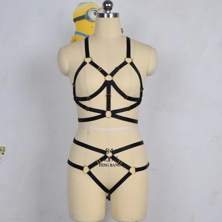 Новинка черный бюстгальтер с металлической пряжкой для вечеринки сексуальный