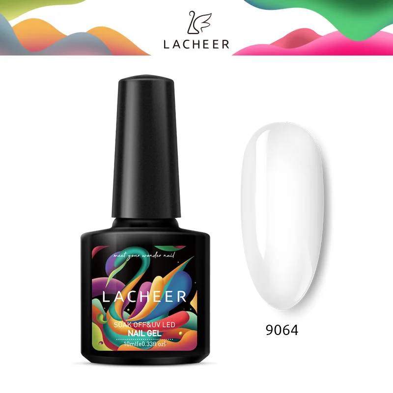 9064 Lacheer Led Лак для ногтей Гель-лак гибридный УФ-лак для ногтей комплект весна Цвет желтого цвета УФ гель лак для ногтей Наборы! полупостоянная UV Led лак - Цвет: 9064