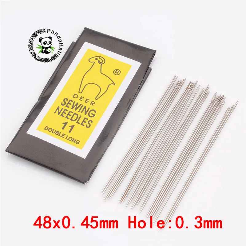 48x0.45mm 40 мм 48 мм 52 мм/55 мм/66 мм железа Бисер инструменты для игл для изготовления ювелирных изделий браслет Цепочки и ожерелья DIY 10 мешков 25 шт./пакет - Цвет: 48x0.45mm