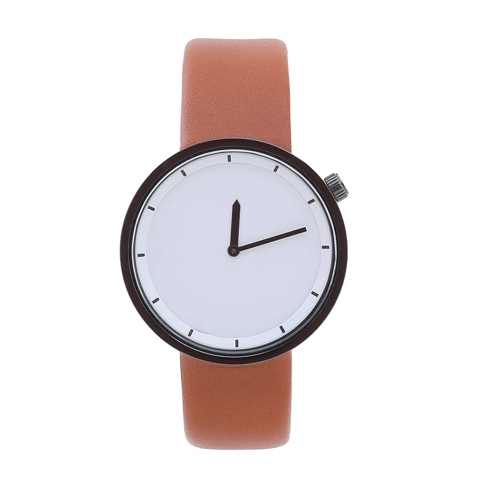 Повседневные кожаные кварцевые часы Мужские деловые спортивные разных цветов 2019