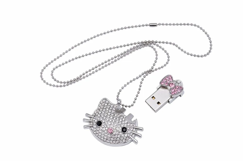 JASTER USB 2,0 4 ГБ 8 ГБ 16 ГБ 32 ГБ 64 ГБ флеш-накопитель hello kitty KT Cat креативный подарок влюбленным Usb флеш-накопитель Флешка карта памяти