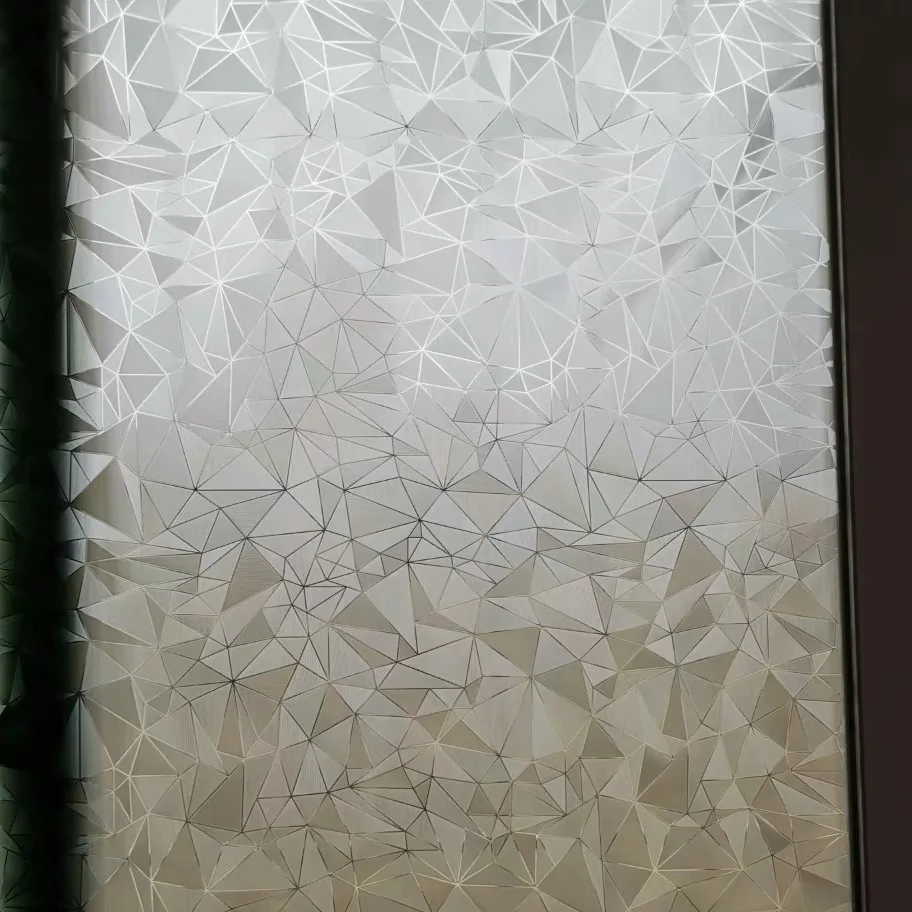 45/60*500 см 3D Хрустальная пленка для окна, стеклянная наклейка, статическая самоклеящаяся декоративная пленка, матовая, для офисной двери, домашнего декора